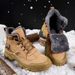 Genuine Leather Martin Boots For Men, Winter Fleece-Lined Warm Snow Boots, Outdoor Sports Hiking And Mountaineering_vogvips.com