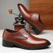 Euro Step Large Size 48 Men's Business Lace-up Casual Breathable Youth Leather Trendy Shoes_vogvips.com
