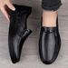 Old Man's Head, Le Fu Shoe Toe Layer, Cowhide For Men, Middle-aged And Elderly, One Foot Casual Shoes, Soft Soled Men's_vogvips.com