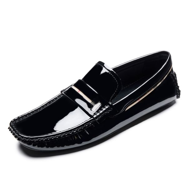 Bo Wei Business Casual Men's Lacquered Le Fu Autumn New Collection British Versatile Super Fiber Leather Bright Face_vogvips.com