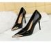 High Heels, Stiletto Women's Shoes, Super High Heels, Shallow Mouth, Pointed Metal, Pointed Single Shoes._vogvips.com