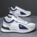 Leather Sports Shoes Men 2025 New Korean Style Trendy Forrest Gump Shoes Low Top Lace Up Running Shoes Soft Bottom Breathable Men's Shoes_vogvips.com
