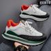 Men's Thick-Soled Low-Top Sports Shoes Casual Versatile Color-Blocked Lace-Up Trendy Men's Sports Shoes_vogvips.com