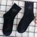 Socks Funny Flower Pattern Socks Women's Horror Spider Women's Socks Wood Ear Casual Cotton Socks Autumn And Winter New Student Socks_vogvips.com