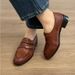 Soft Leather Version! Women's Loafers In Old Money Style With Round Toe, Soft Leather, Metal Decoration, Slip-on,_vogvips.com