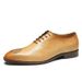 Leather For Formal Wear, Business Leather, Summer Breathable Wedding Groom's Shoes, High-end Square Toe British Oxford_vogvips.com