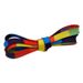 Rainbow Color Flat Shoelaces 7mm Suitable For Shoes Canvas Shoes Sneakers Accessories Rope_vogvips.com