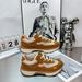 Genuine Leather Mesh Breathable Forrest Gump Thick-Soled Casual Sneakers Height-Increasing Lace-Up White Shoes For Women_vogvips.com