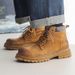 Retro Short Boots Big Yellow Boots Martin Boots Spring Men's Tough Guy Thick-soled Inner Height-increasing Tooling Boots_vogvips.com