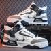 Men's Casual High-Top Sneakers With Round Toe, Breathable Mesh Lining & Durable Rubber Sole For Spring & Summer Wear_vogvips.com