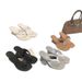2025 Spring/Summer New Roman Sandals, Superfiber Material, Square Toe Wedge Heel, Women's Casual Versatile Breathable_vogvips.com