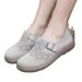 2025 Summer Women's New Versatile Casual Slip-On Mesh Shoes With Soft Sole, Breathable Outdoor Round-Toe Trendy Shoes_vogvips.com