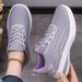 Women's Versatile 2026 Spring New Cross-border Casual Soft Sole Non-tiring Running Lace-up Walking Shoes_vogvips.com