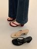 Popular Chunky High-heeled Flip-flops 2026 New Model In Red, Height-increasing, Retro, Suitable For Outdoor Wear,_vogvips.com