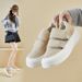 Velcro Little White Shoes Female Students Platform Heightening Shoes Board Shoes Casual Shoes_vogvips.com