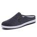 Spring New Indoor Slippers Lasagna Trend Half Slippers Old Beijing Cloth Shoes Men's One-pedal Casual Shoes_vogvips.com