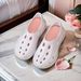 2025 New Hole Shoes Summer Thick Sole Sandals Men's Sports Outwear Wear Durable Beach Slippers_vogvips.com