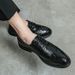 Euro Step Summer Brogue British Suit Groom Wedding Brown Black Business Formal Casual Men's Breathable Leather Shoes_vogvips.com