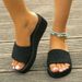 Cross-border 5cm Wedge Heel Thick-Soled Flip-Flops Women, Summer Solid Color Non-Slip High-Heel Women's Sandals,_vogvips.com