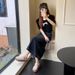 Thick-Soled Mary Jane Half-Slippers For Women, High-End Hollow Design, 2025 Summer New Style, Height-Increasing Platform_vogvips.com