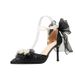 Women's Shoes Pointed Toe High Heel Sandals With Glitter And Rhinestones - Elegant Stiletto Heels For Parties, Evening Events And Special Occasions_vogvips.com