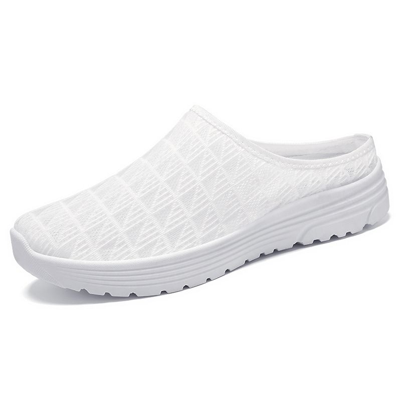 Women's Casual Shoes Are Breathable, Half-towed, And Wear A Pair Of Slippers Outside The Bag Head. Large Size Fashionable Women's Single Shoes_vogvips.com