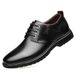 2025 New Business Black Formal Versatile Work Men's Flat Soft Leather Casual Shoes_vogvips.com