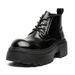 Lace-up High-top Thick-soled Heightening Men's Boots Fleece Short Boots Tooling Boots Martin Boots_vogvips.com