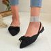 2025 Summer New Versatile Pointed Toe Bowknot Flats Lightweight Flat Closed-Toe Slip-On Sandals_vogvips.com