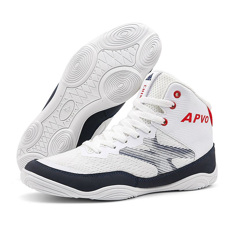 Unisex Shoes Indoor Fitness Training Shoes Professional Grade Professional Fighting Competition Special Children's Sanda Boxing Shoes_vogvips.com