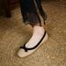 Versatile Round Toe Flat Bean Shoes With Butterfly Bow Soft Sole Grandma Shoes, 2025 Spring And Autumn New Shallow Mouth_vogvips.com