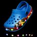 Spring New Children's Luminous Hole Shoes, Big Children's Shoes, Medium Children's Shoes, Small Children's Shoes, Girls' Shoes, Sandals_vogvips.com