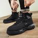 Men's Autumn Simple Fashion Letter Print Martin Breathable Casual Comfortable Lace-up High-top Boots_vogvips.com