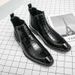 Winter Men's High Autumn Top Large Size Leather Knight Fashion Short Boots_vogvips.com
