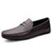 Spring Sole Soft Surface Breathable British Style Business Casual Leather Slip-On Trendy Loafers Men's Shoes_vogvips.com
