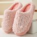Trendy Couple Autumn Winter Cotton Slippers For Men Indoor Home Use Warm Thickened Maternity Shoes Outdoor Furry Slippers For Women_vogvips.com