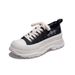 Cavas Wome's Summer Ew Thick Soled Spoge Cake Breathable Mesh Lace Casual Board Shoes Is Versatile Thi_vogvips.com