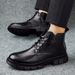Fleece Thermal Men's Boots Martin Boots Men's Shoes Boots Men's Boots Medium Top Short Boots Casual Tooling Shoes_vogvips.com