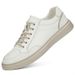 Men's Shoes Board Shoes Breathable Men's Casual Shoes Cowhide Hollow Flat Heel Men Splicing Shallow Mouth Men_vogvips.com