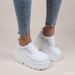 NEW White Wedge Sneakers Breathable Hollow Thick Platform Heel Pumps Shoes Women Heels_vogvips.com