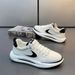 Men's Shoes Spring New Breathable Ice Silk Cloth Mesh Shoes Trendy And Versatile Dad Shoes Soft Sole Sports And Leisure Forrest Shoes_vogvips.com