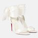 Stiletto Heeled Satin Sandals with round Toe Ankle Strap Bow Roman Open Toe plus Size Women's Shoes_vogvips.com