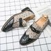 Suitable For All Seasons 2025 Spring Color-Block Business Men's Korean Style Youth Trendy Fashion Formal Leather Shoes_vogvips.com