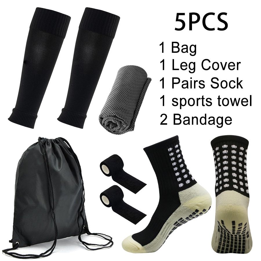 Sports Equipment Football Socks Non Slip Sports Socks Cold Towel Socks Knee Pads Bandages Outdoor Sports Backpack_vogvips.com
