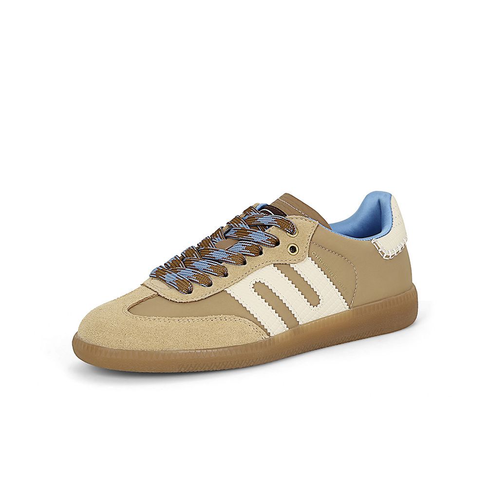 Women's Shoes Casual Retro Soft Cowhide Color Block Sports Shoes, Versatile German Training Shoes For Women_vogvips.com