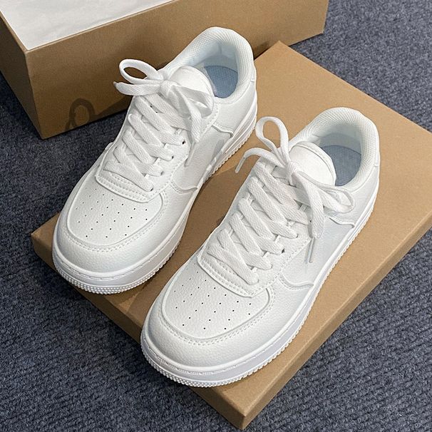 Hot-Selling White Sneakers For Women 2024 New Spring And Autumn Versatile Sports Casual Shoes Women's Summer Thick-Soled Height-Increasing Sneakers_vogvips.com