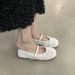 French Flat-soled Small Single Shoes Women's Skirt Mary Jane Shoes Ballet Evening Shoes Doudou Shoes_vogvips.com