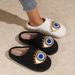 Personalized Cotton Women, Home Couple Warm Floor Slippers, Non-Slip Silent Slippers For Men_vogvips.com