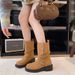 Yueyu Melad Foldable Two-Way Wear Pile 2025 New Height-Increasing Martin With Belt Buckle Short Boots For Women_vogvips.com