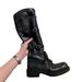 Sheepskin Version ~ Miu Fashionable Belt Buckle Retro Chunky Heel Riding For Women Genuine Leather Thick Sole Long High_vogvips.com